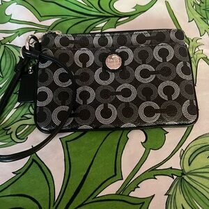 Coach Black Wristlet